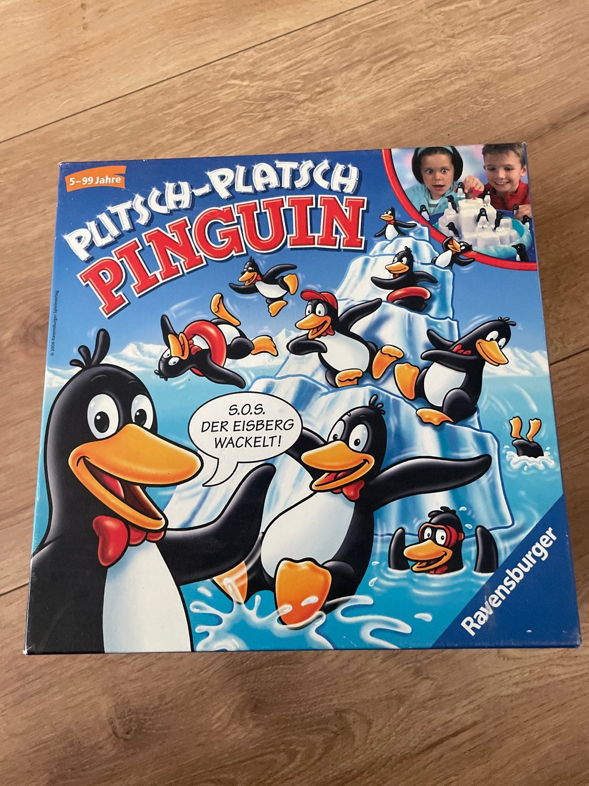 Plitsch-Platsch Pinguin Ravensburger bordspel, Drie of vier spelers, Ophalen, Gebruikt