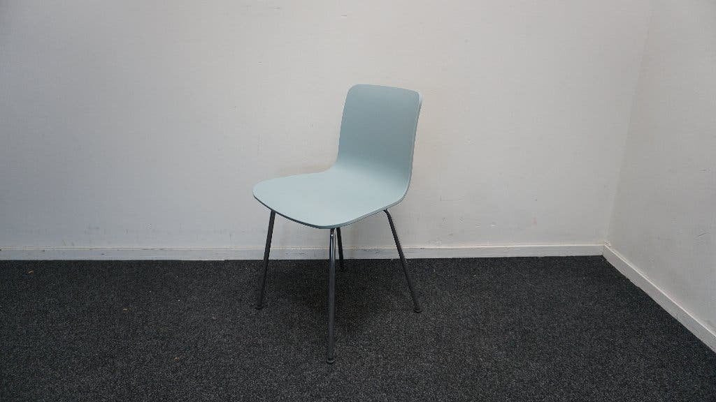 Vitra Hal Tube Stoel | Design stoelen | Kantinestoel, Gebruikt, -, Blauw, -
