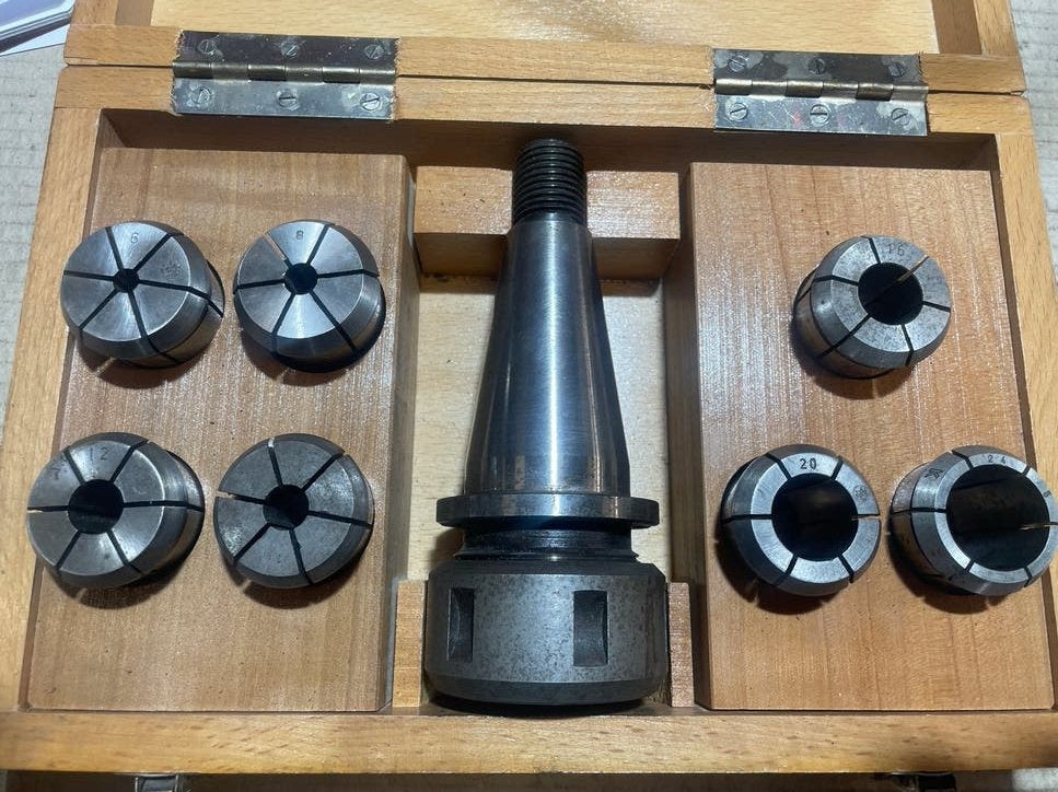 Deckel ER houder met spantangen set, Ophalen, Gebruikt, Overige typen, Overige merken