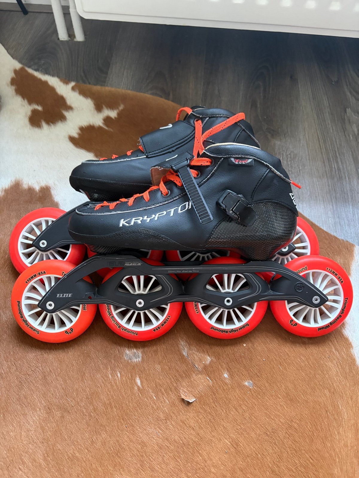 Evo Krypton Skeelers – Powerslide Elite 4x 110 mm, Gebruikt, Ophalen of Verzenden, Inline skates 4 wielen, Powerslide
