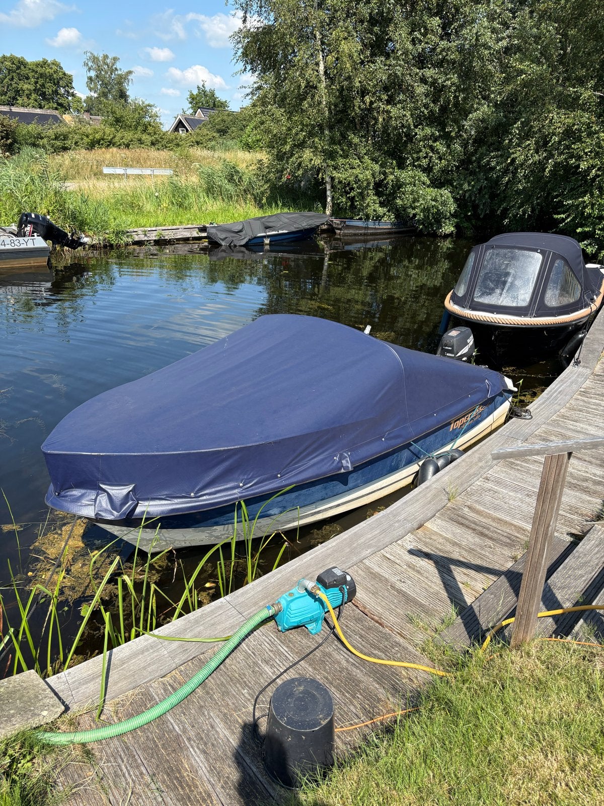 Boot Topcraft Millennium Edition 435 Vaarklaar met trailer!, Gebruikt, Afdekzeil, 15 pk, Buitenboordmotor