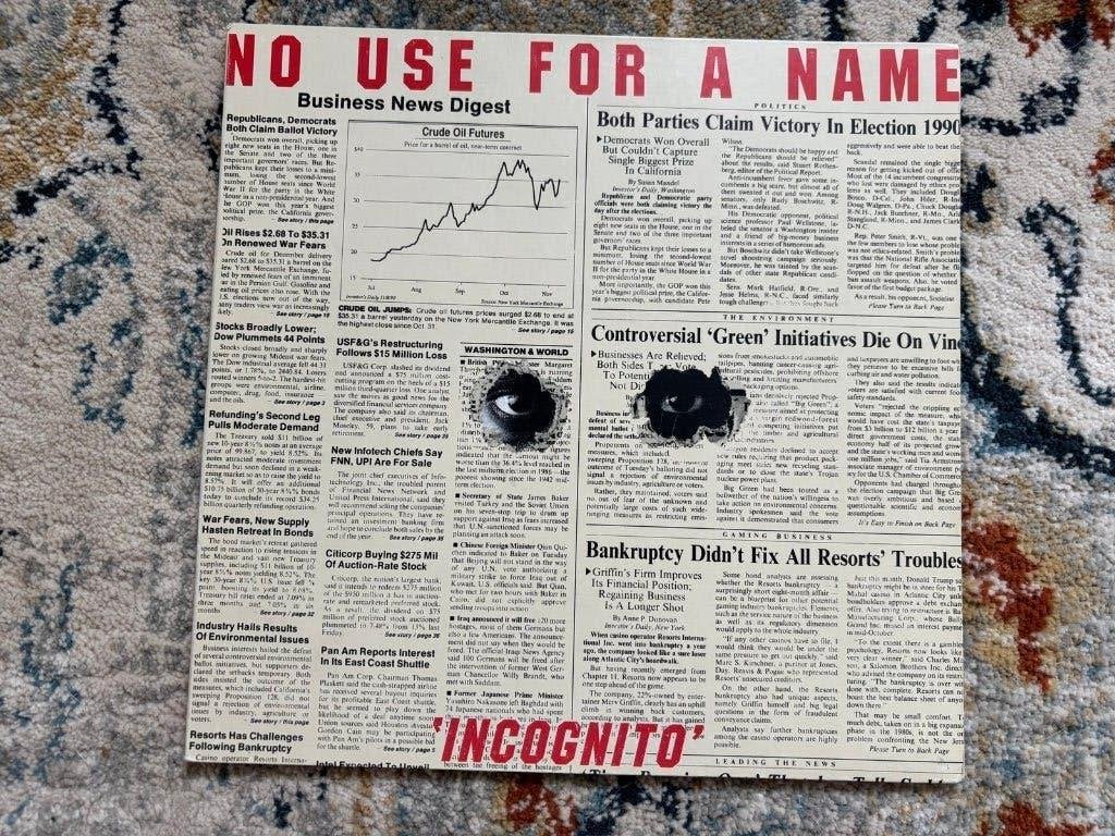 No Use For A Name - Incognito LP, Cd's en Dvd's, Vinyl | Rock, LP, Gebruikt, Ophalen of Verzenden, Originele persing