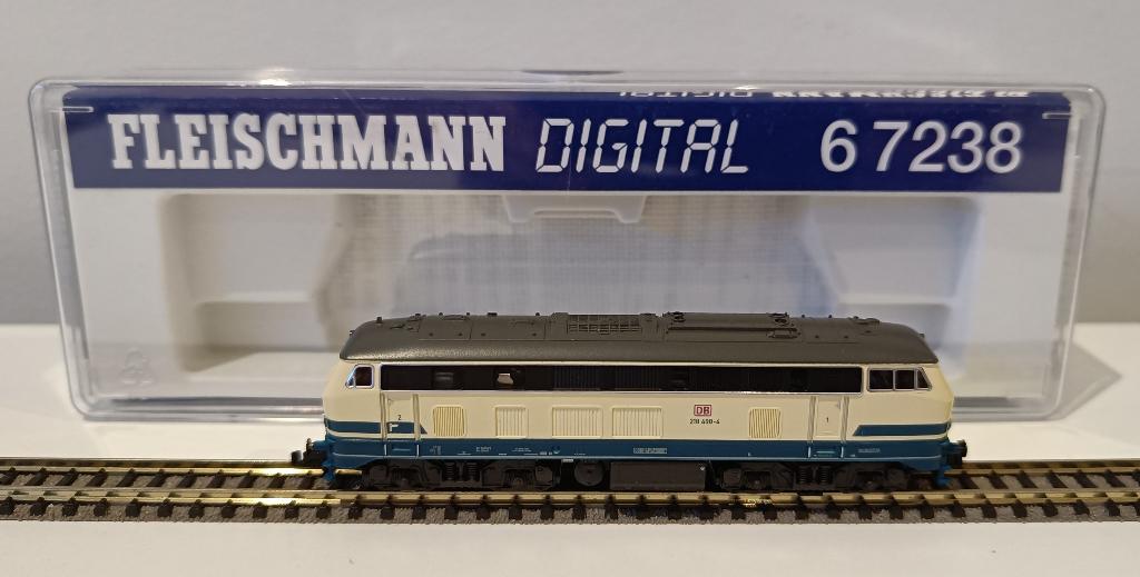 Fleischmann 6 7238 BR 218, Hobby en Vrije tijd, Fleischmann, Ophalen of Verzenden, Zo goed als nieuw, Gelijkstroom