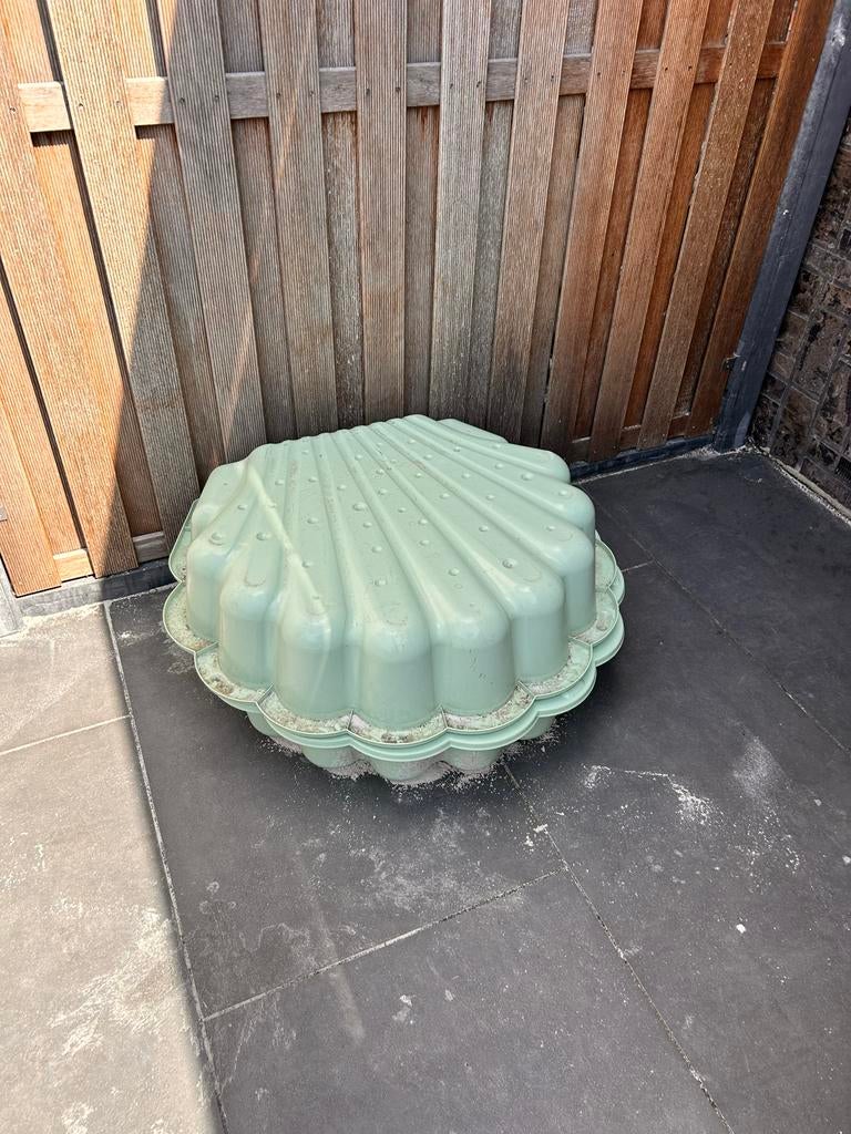 Schelp zandbak - groen, Ophalen, Zo goed als nieuw