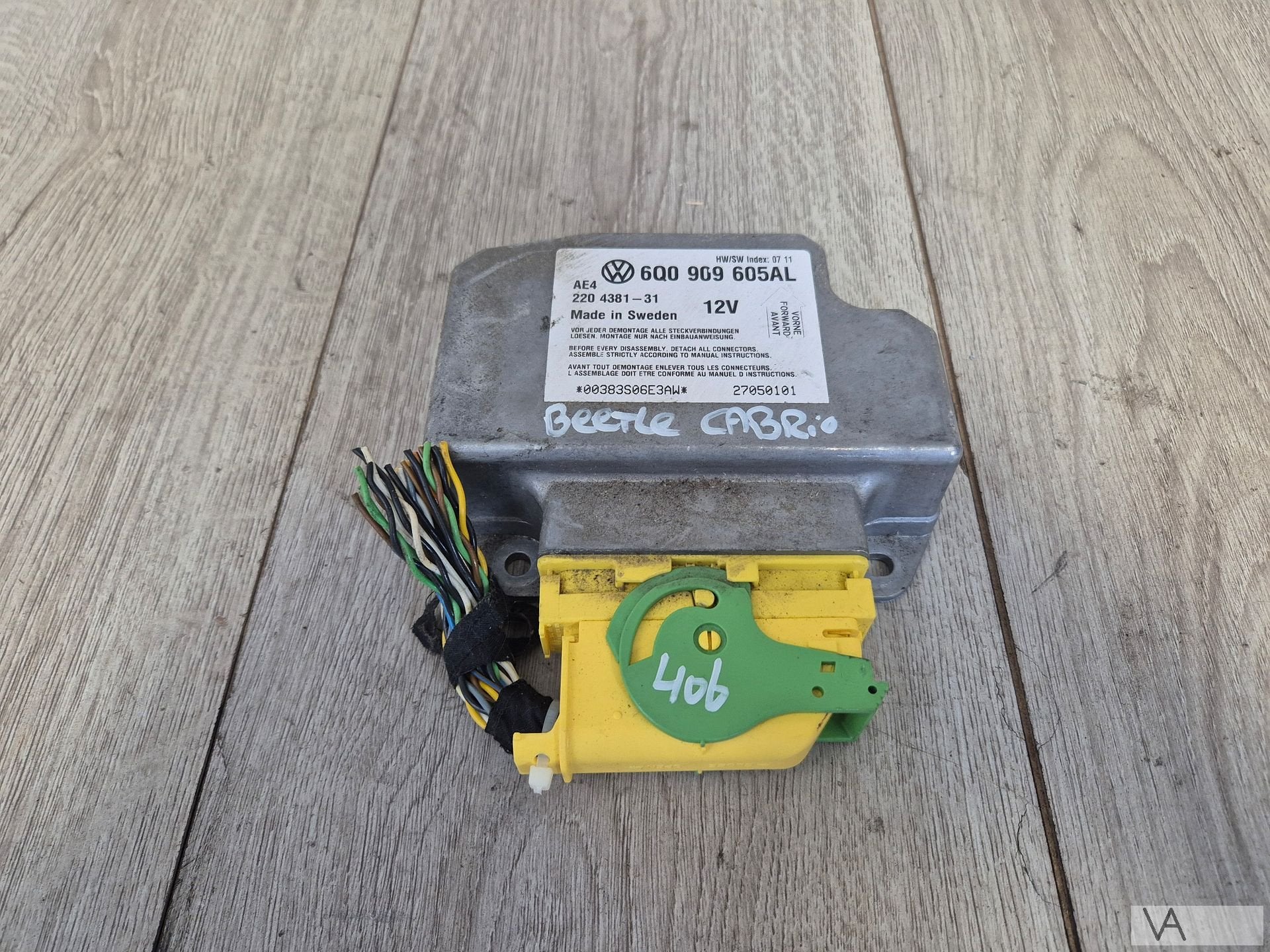 Airbag module voor VW New Beetle cabrio 6q0909605aL €300, Auto-onderdelen, Gebruikt, -, Volkswagen, -