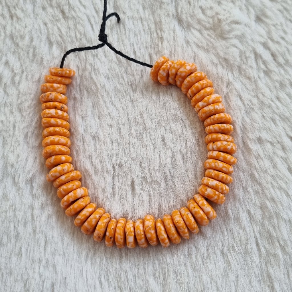 Afrikaanse glaskralen krobo tradebeads Ghana handelskralen, Verzenden, NL, Nieuw, Sqoreboutique@gmail.com
