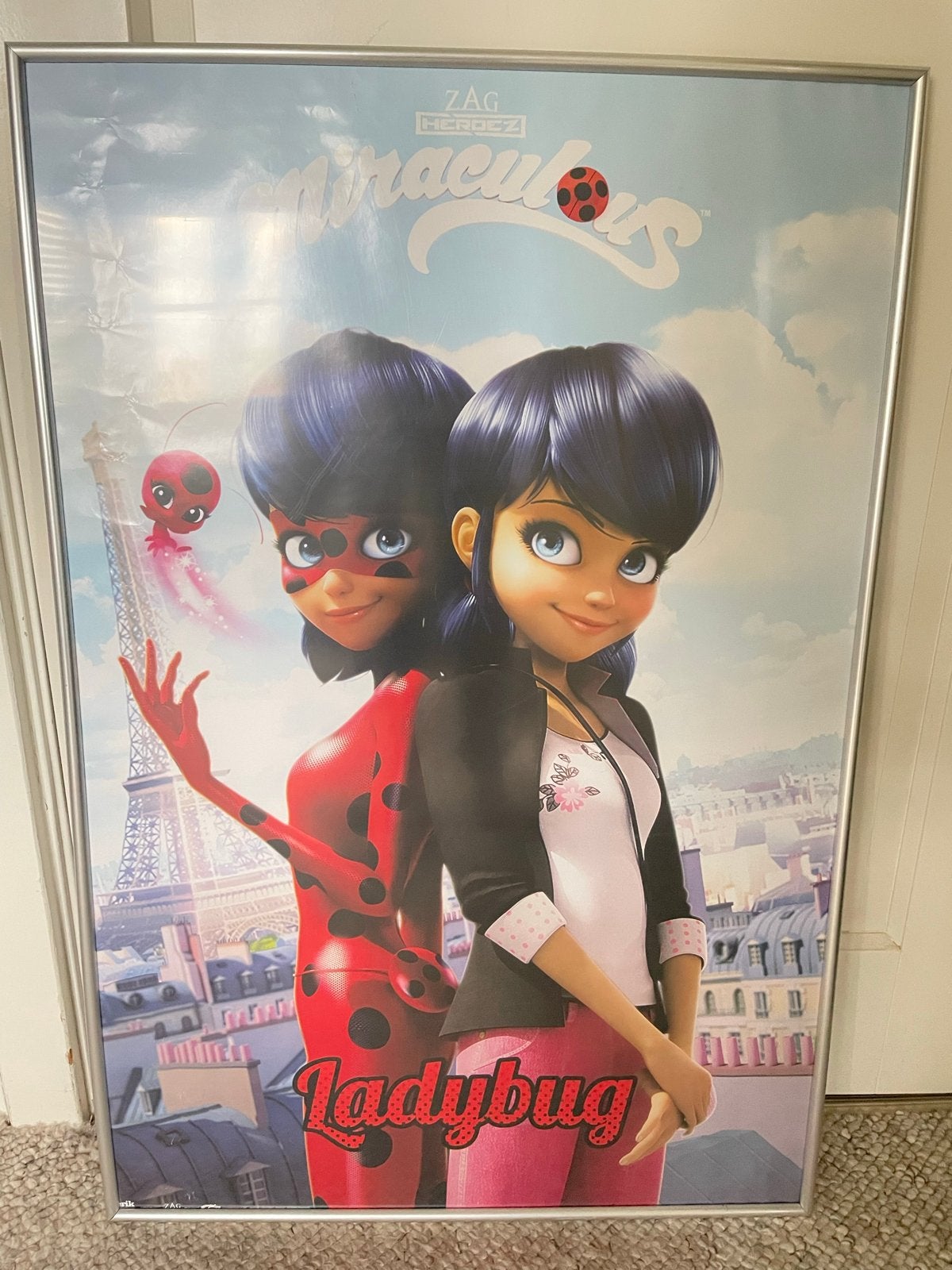 Miraculous Ladybug Poster - Ingelijst, Ophalen, Gebruikt, Foto of Poster, 75 – 100