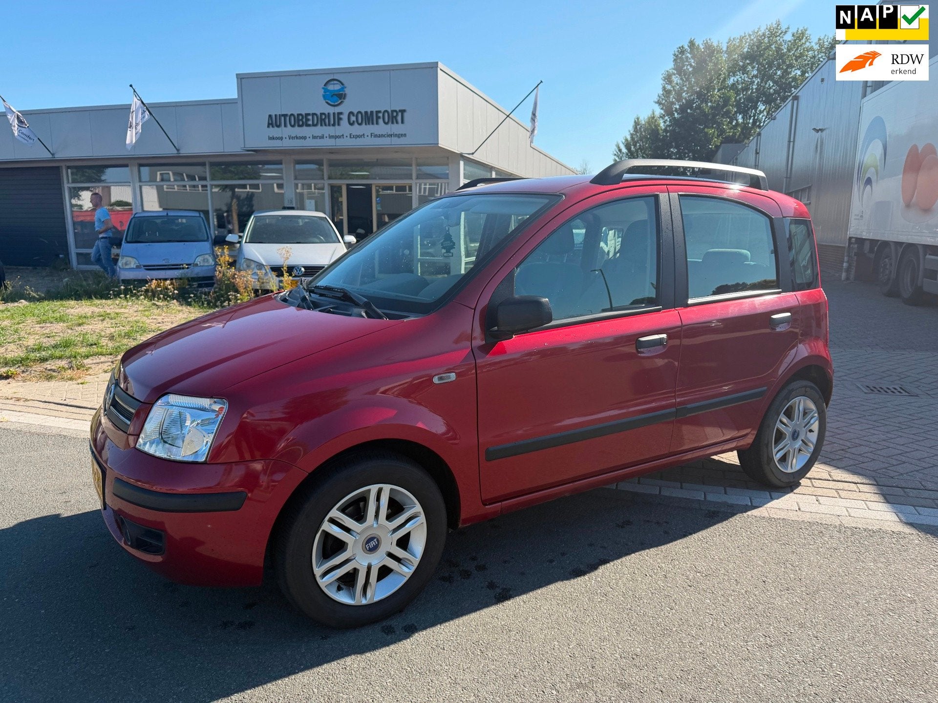 Fiat Panda 1.2 Emotion. • LAGE KM • AIRCO KOUD •, Voorwielaandrijving, Stof, Gebruikt, Origineel Nederlands