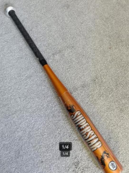 Louisville slugger superstar 28 inch 20 oz -8 honkbalknuppel, Gebruikt, Ophalen of Verzenden, Knuppel