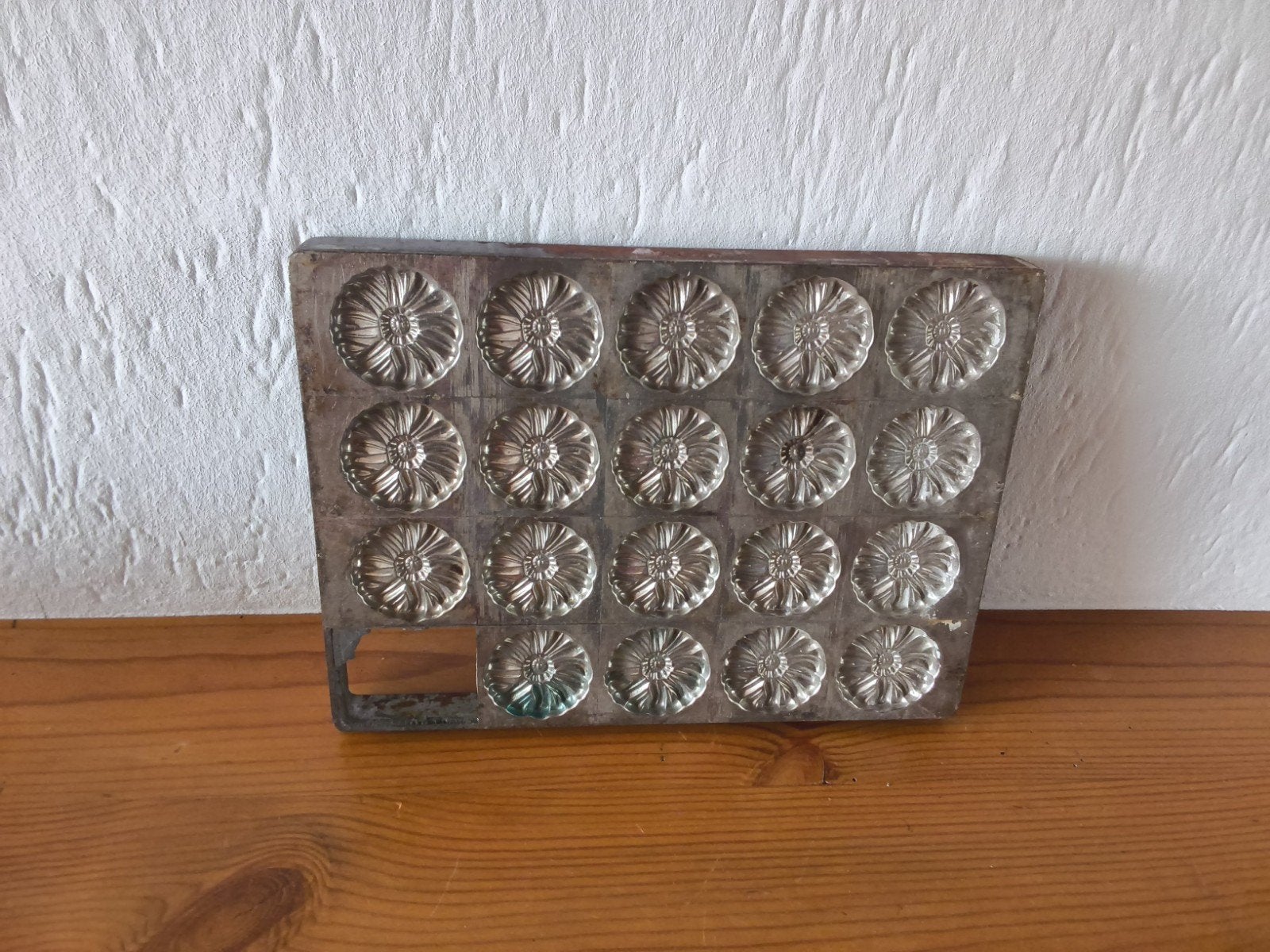 Antieke metalen bakvorm voor koekjes/chocolaatjes, Ophalen of Verzenden