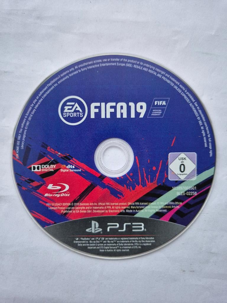 FIFA 19, Spelcomputers en Games, Games | Sony PlayStation 3, Gebruikt, 1 speler, Racen en Vliegen, Ophalen of Verzenden