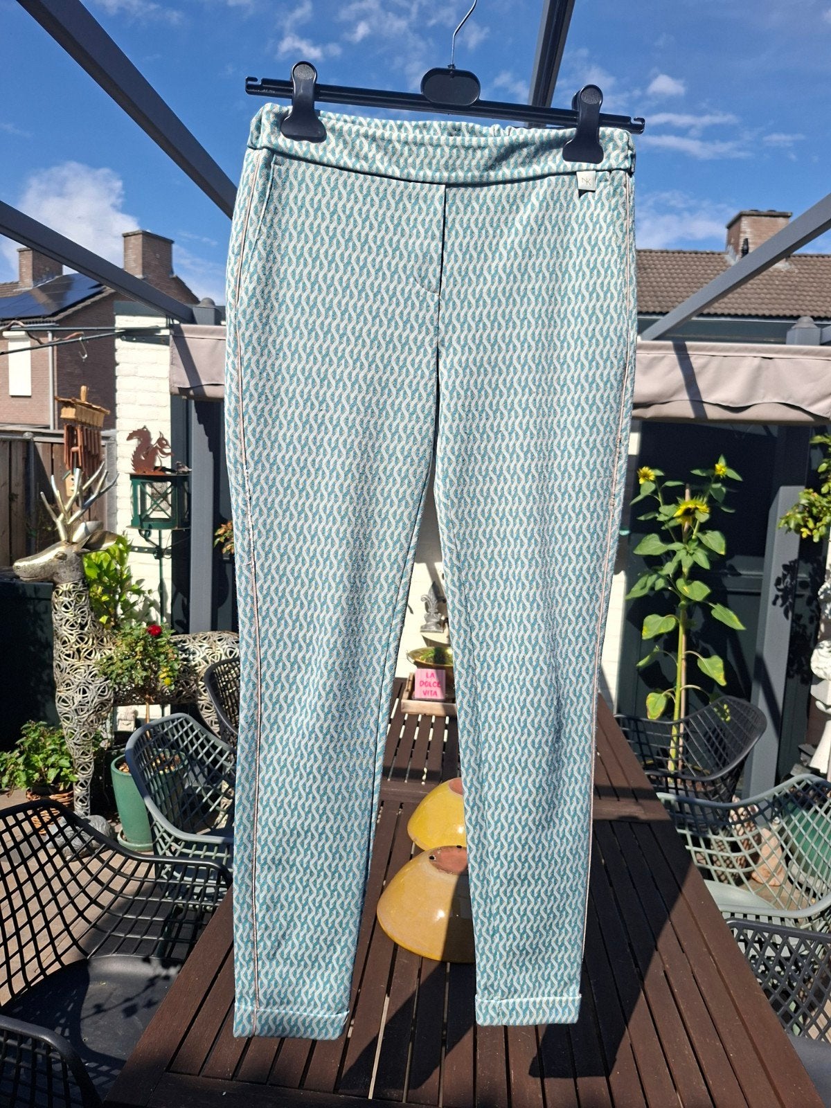 Moderne dames pantalon met print en elastische band, Ophalen of Verzenden