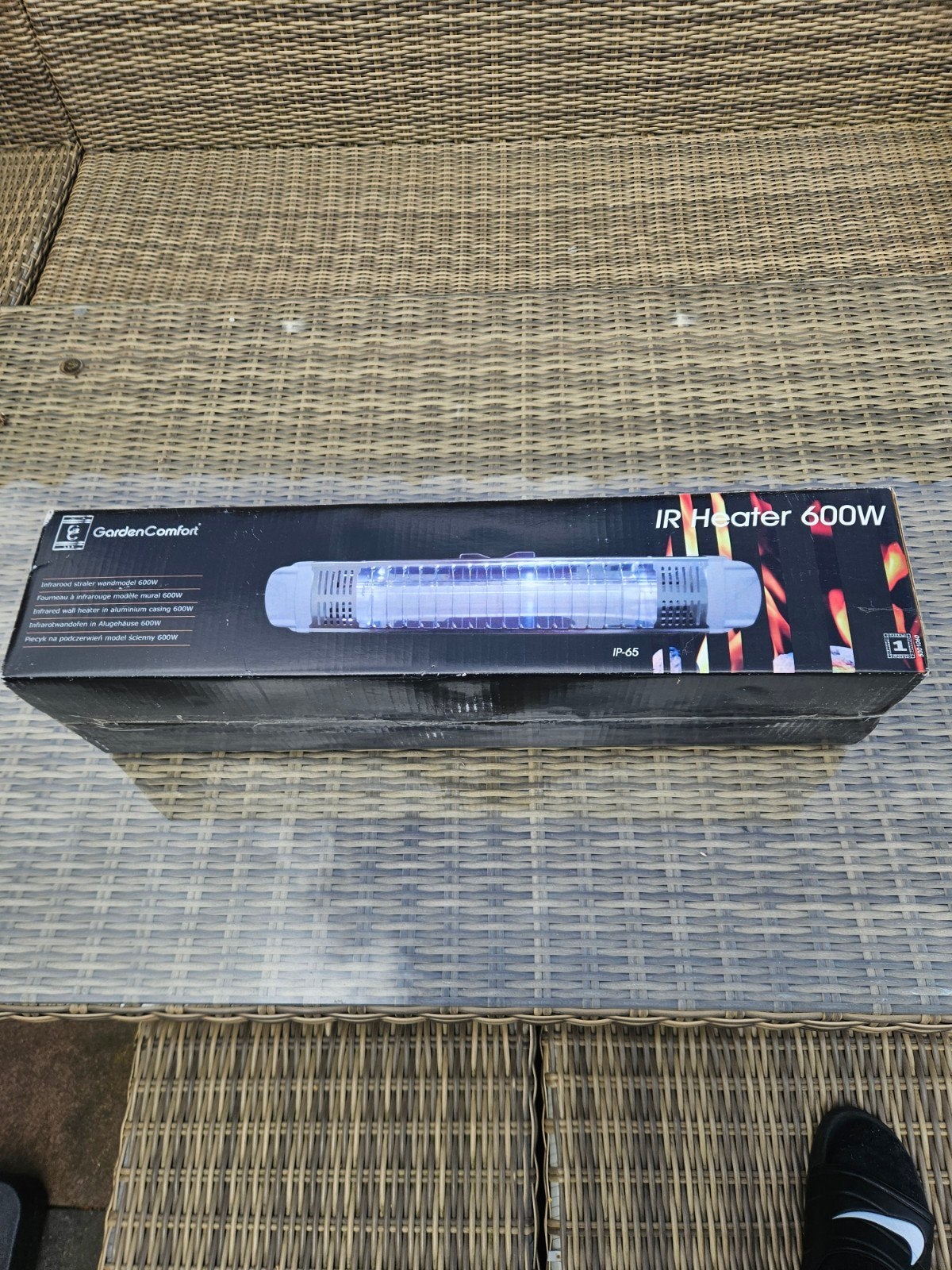 GardenComfort IR Heater 600W - Nieuw in doos, Ophalen of Verzenden