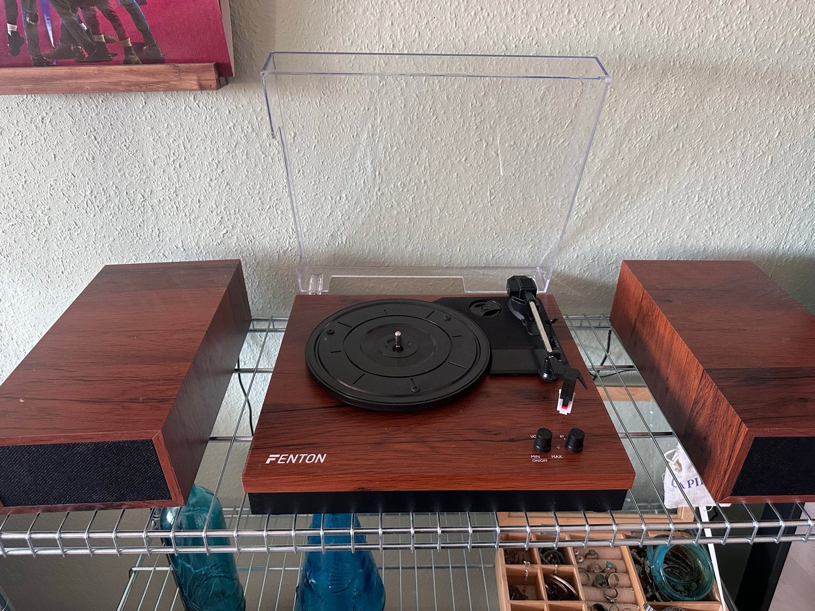 Fenton Platenspeler met 2 boxen - Zo goed als nieuw, Ophalen of Verzenden, Zo goed als nieuw, Platenspeler, Overige merken
