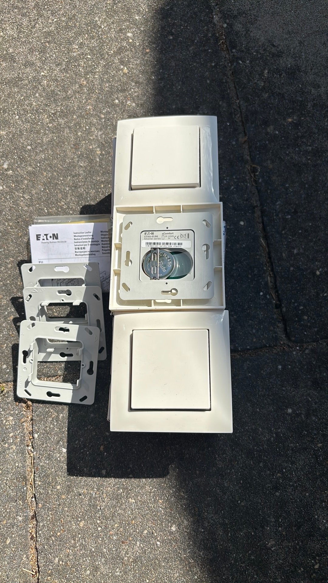 Eaton Moeller xComfort -Draadloze wandschakelaar CPAD-00/193, Doe-het-zelf en Verbouw, Ophalen, Nieuw, Eaton, Schakelaar