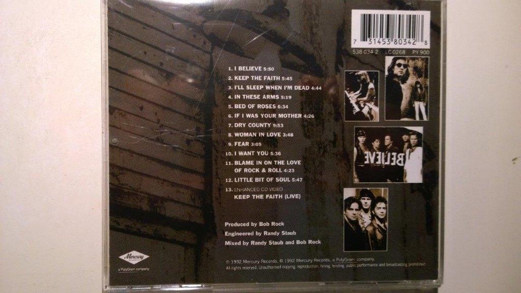 Bon Jovi - Keep The Faith, Ophalen of Verzenden, Zo goed als nieuw, Poprock