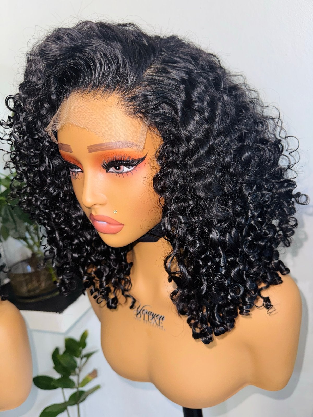 14 inch Pixie Krullen Pruik - 100% Virgin Haar 300g 5x5 HD, Ophalen of Verzenden, Nieuw, Pruik of Haarverlenging