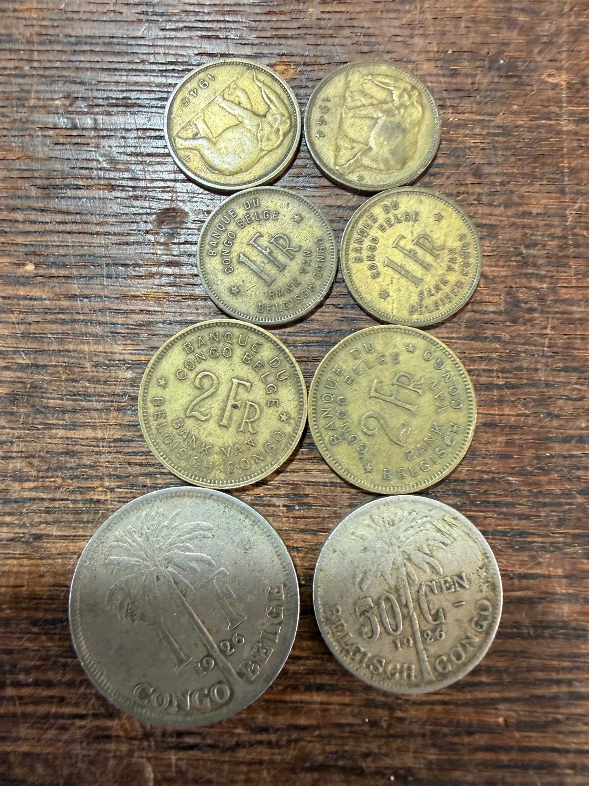 Munten uit (Belgisch) Kongo, Postzegels en Munten, Munten | België, Ophalen of Verzenden
