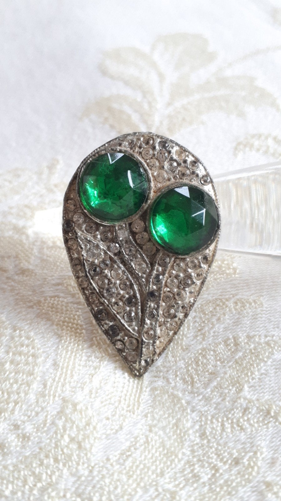 Art Deco Jaren '30 Dressclip/Hanger/Broche., Sieraden, Tassen en Uiterlijk, Antieke sieraden, Ophalen of Verzenden, Overige materialen