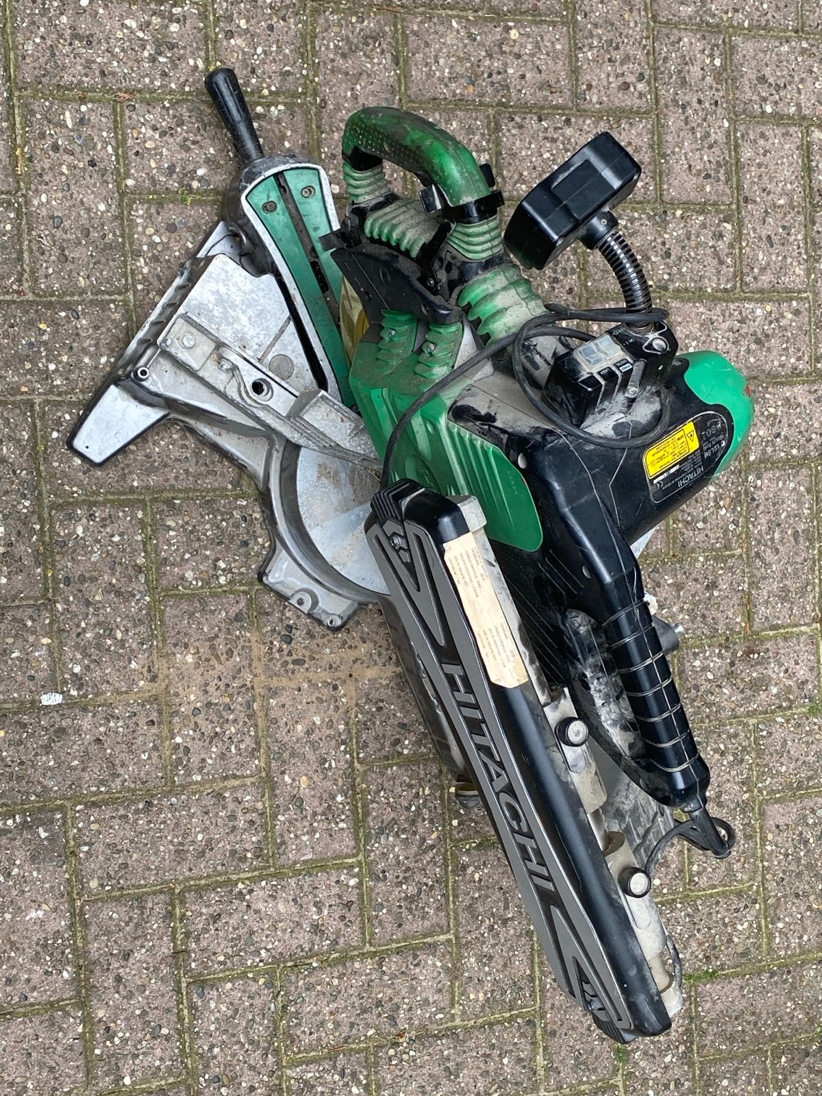 Hitachi C12LSH Afkortzaag - Gebruikt maar functioneel, Doe-het-zelf en Verbouw, Gereedschap | Zaagmachines, Gebruikt, Afkortzaag