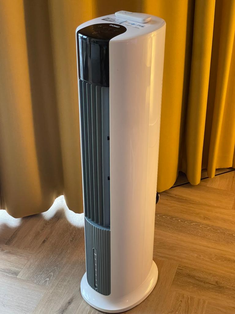 DOMO DO157A aircooler |staande ventilator met standen, Ophalen, Minder dan 60 m³, 3 snelheden of meer, Zo goed als nieuw