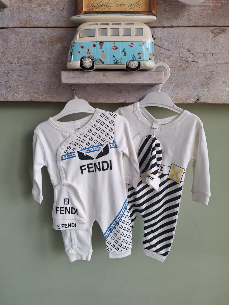 Baby kleding FENDI & OFF WHITE boxpakje, Ophalen of Verzenden