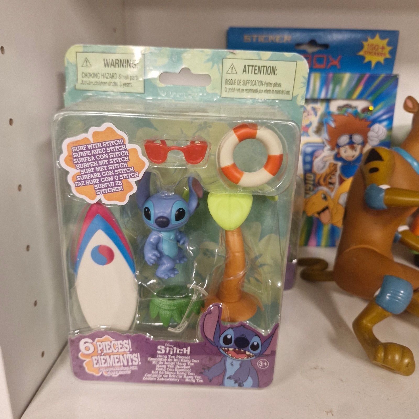 Disney Stitch Surf Speelset - 6 Delen