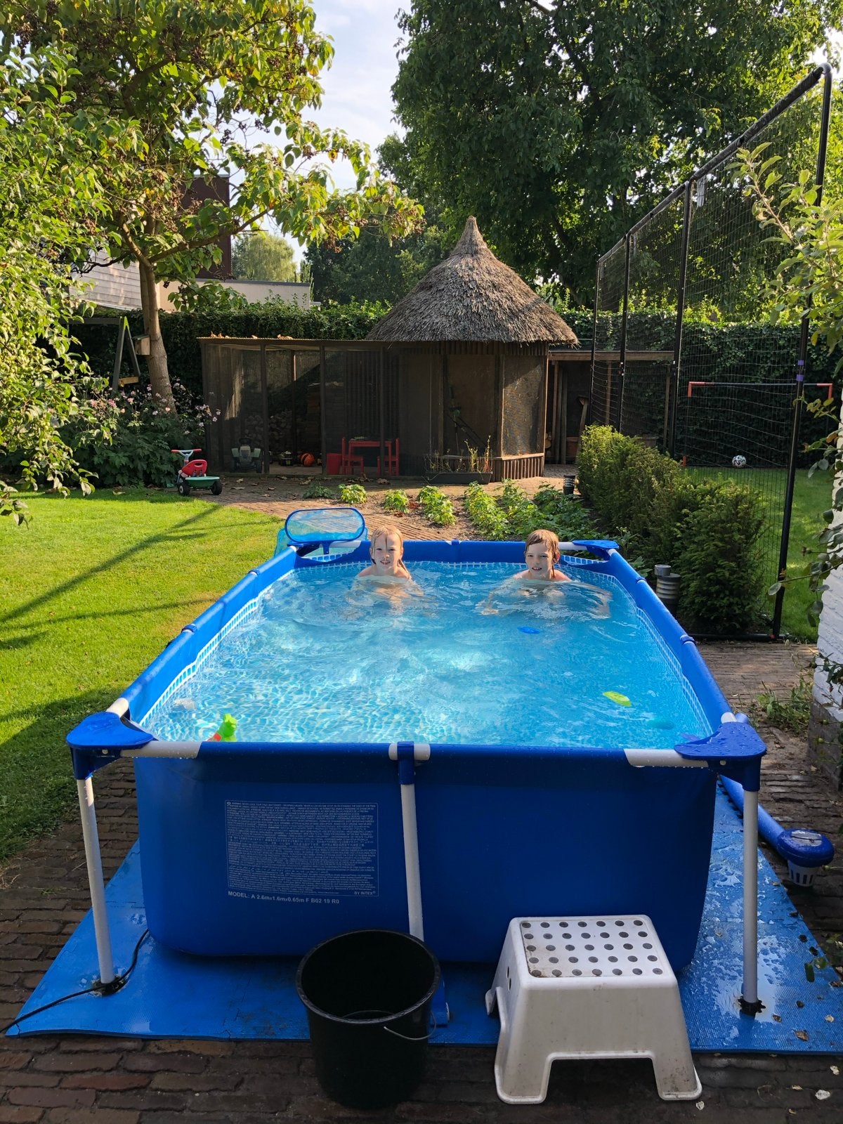 Intex Zwembad 200x300 met Solar Mat en Filterpomp, Gebruikt, Ophalen of Verzenden, Opzetzwembad, 200 tot 400 cm