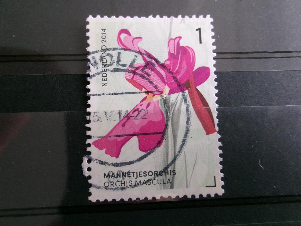 2014 - mannetjes orchis (854c), Postzegels en Munten, Postzegels | Nederland, Verzenden, Gestempeld