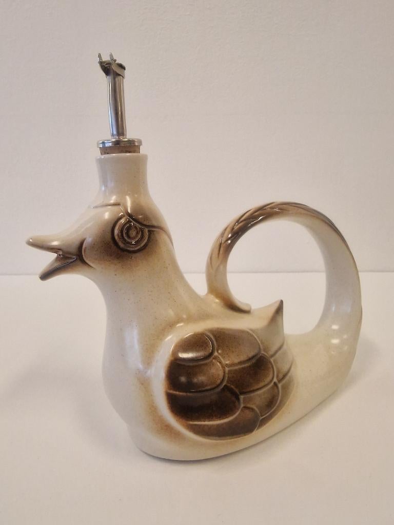 Vintage West-Duitse Aardewerk Vogelkaraf – Gerzit, Ophalen of Verzenden