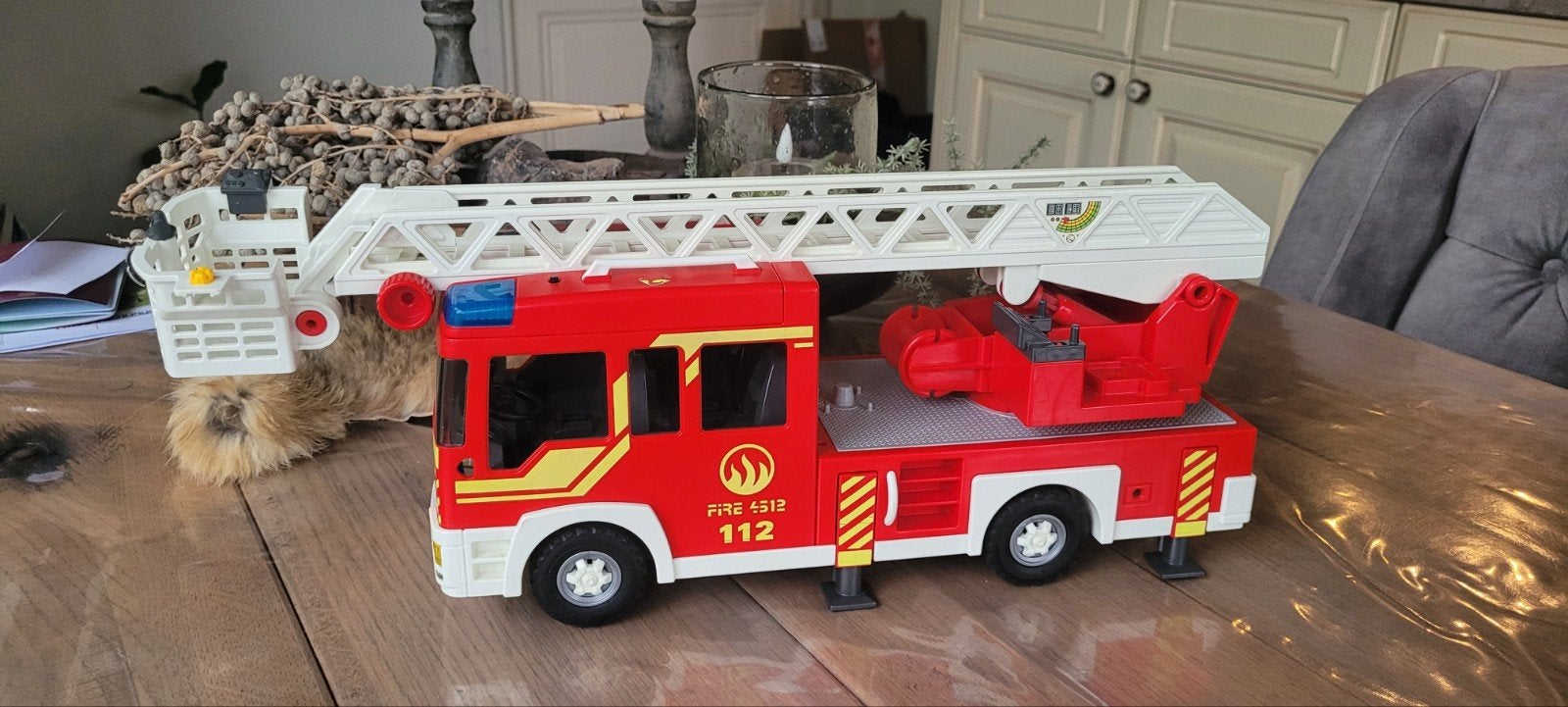Playmobil City Action Brandweer Ladderwagen (5362), Kinderen en Baby's, Speelgoed | Playmobil, Gebruikt, Complete set, Voertuig