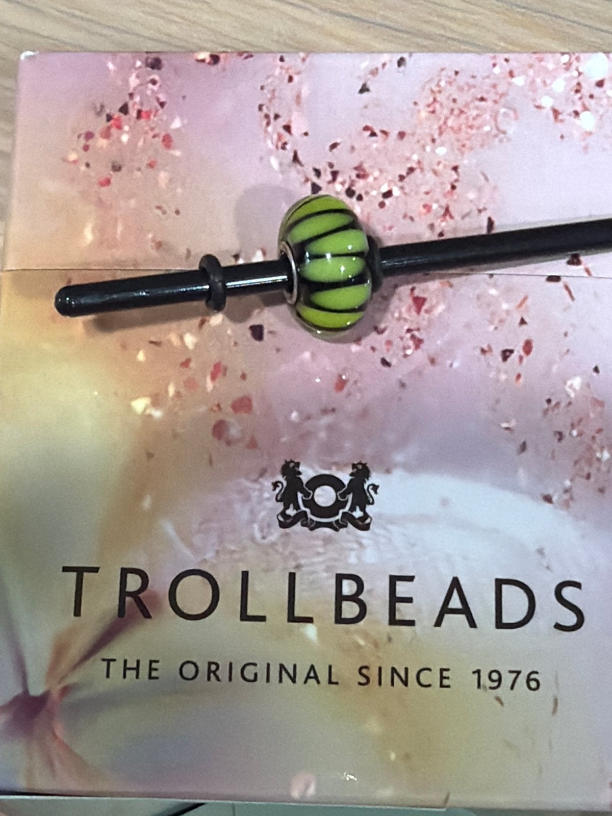 Trollbeads "Groene Schaduw" (TR-61319) - Gepensioneerd Glas, Sieraden, Tassen en Uiterlijk, Bedels, Glas of Kristal, Nieuw, Ophalen of Verzenden