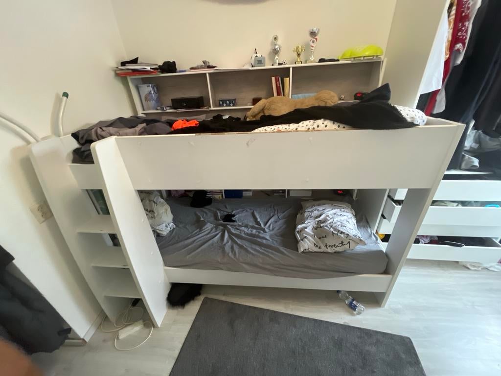 Hoogslaper met opbergruimte - Moet weg voor woensdag!, Ophalen of Verzenden, Gebruikt, Hoogslaper