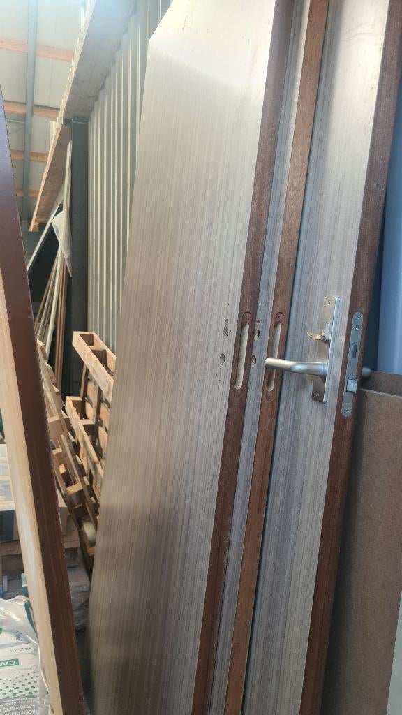 (Binnen) deur van hout, Ophalen, Gebruikt, 80 tot 100 cm, 215 cm of meer