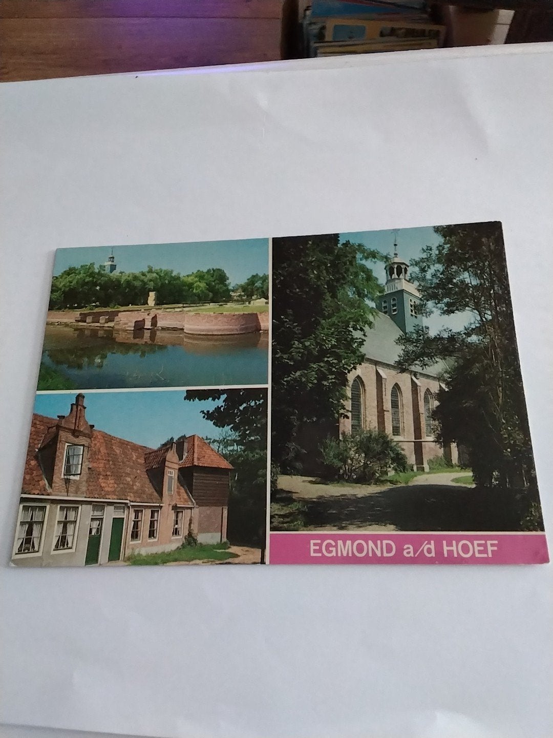 Ansichtkaart Egmond a/d Hoef - Kerk, Slot en Huis, Ophalen of Verzenden, 1960 tot 1980, Ongelopen, Noord-Holland