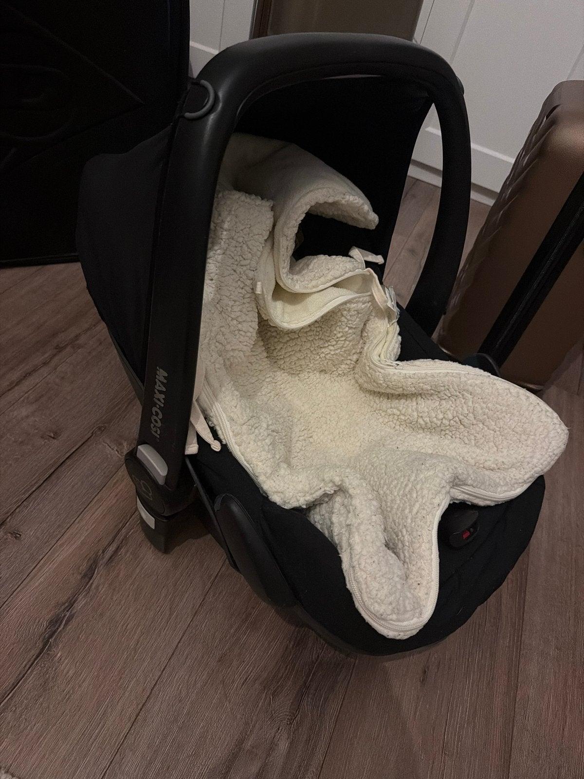 Maxi-Cosi met Jollein voetenzak - Gratis af te halen, Ophalen, Gebruikt, 0 t/m 13 kg, Maxi-Cosi