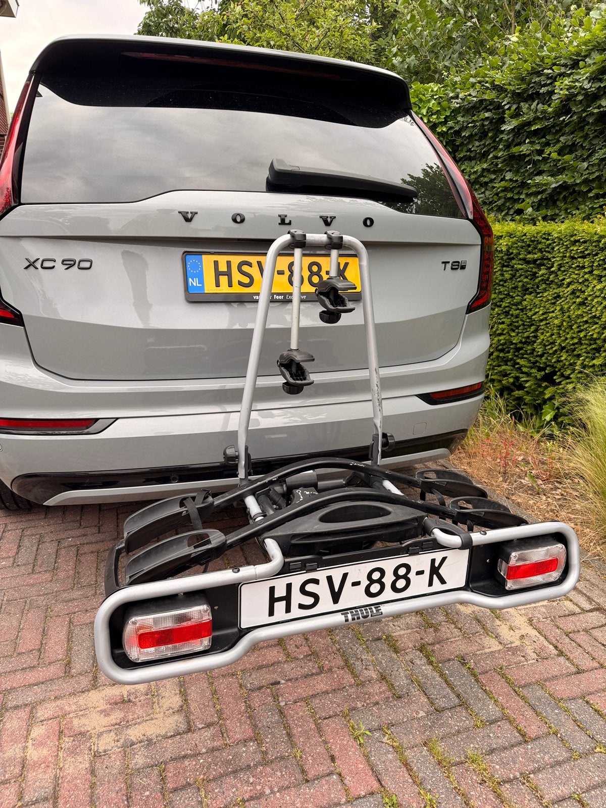 Thule EuroRide 940 Trekhaakdrager voor 2 fietsen, Auto diversen, Fietsendragers, Ophalen, Gebruikt, Brede banden, 2 fietsen