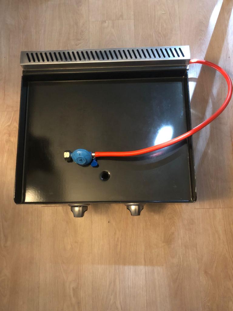 Plancha / gasbakplaat op gas – Fun Camp BQ-6394A, Ophalen, Gebruikt, Fun camp