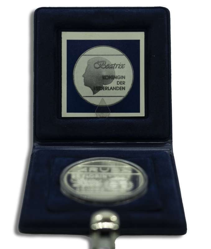 Aruba 25 Florin 1986 Status Aparte proof in doosje, Koningin Beatrix, Zilver, Losse munt, Overige waardes