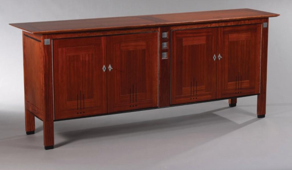 Schuitema Dressoir Decoforma Thompson Art Deco, Ophalen, Kersenhout, Art Deco, 25 tot 50 cm