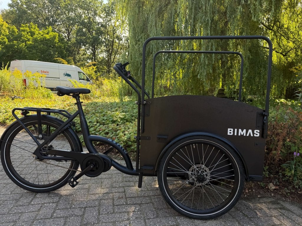 ZGAN! Bimas eCargo 3.3 Premium Elektrische bakfiets, Contact@bimasbikes.com, Zo goed als nieuw, Bimas Bikes, 2 kinderen