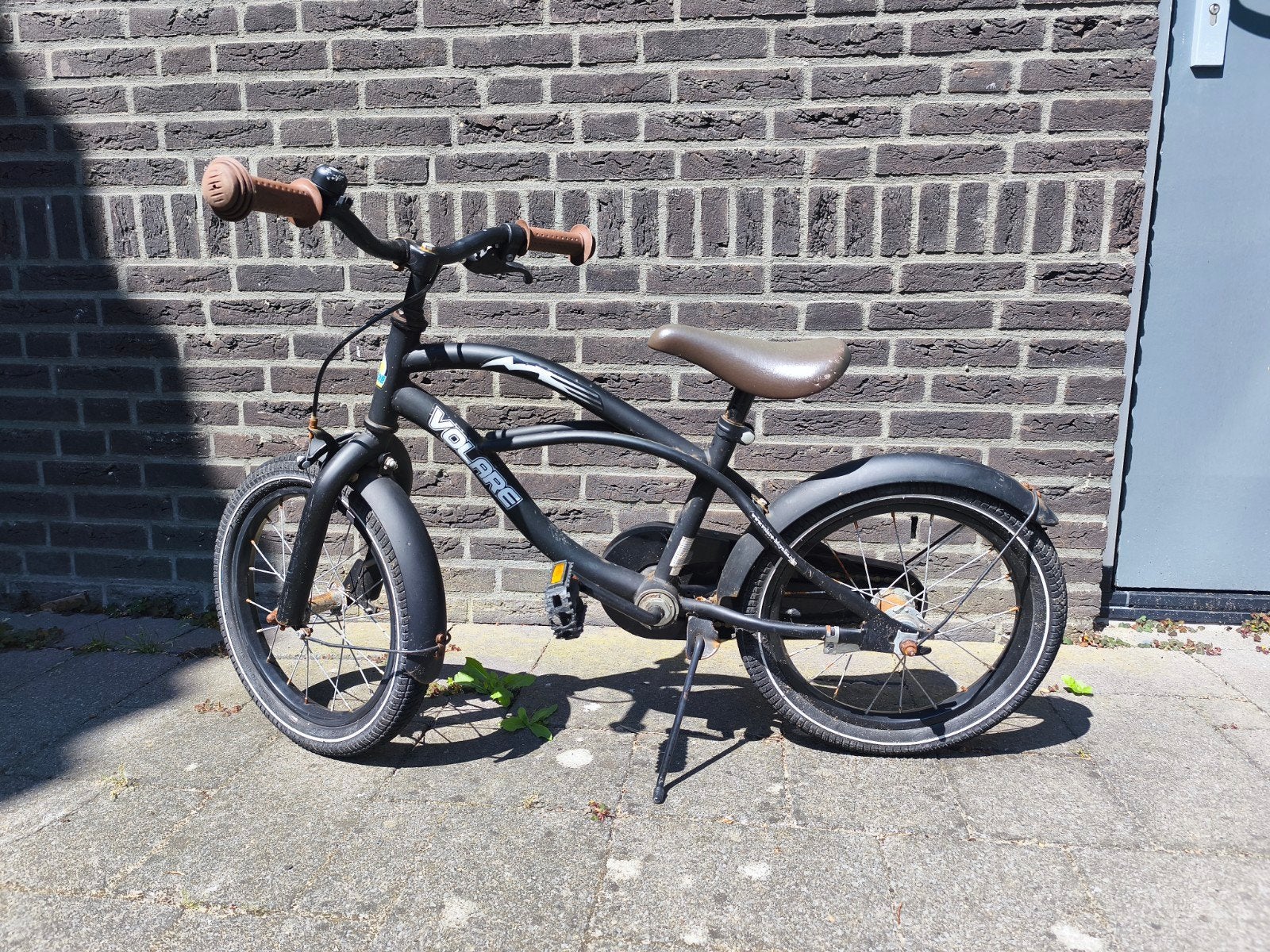 Volare Black Cruiser kinderfiets 16 inch, Ophalen, Terugtraprem, Volare, 16 tot 20 inch