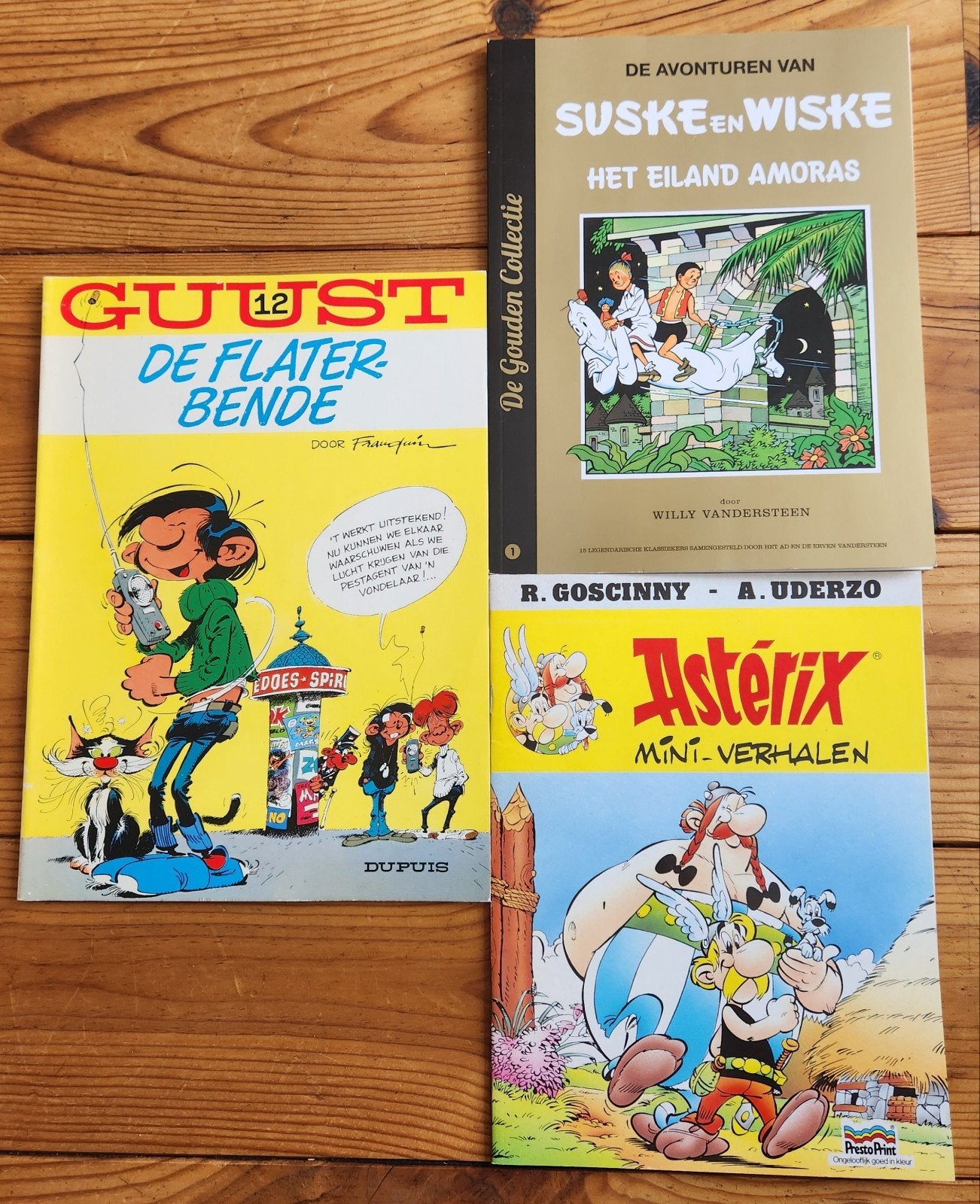 Suske en Wiske, Guust Flater, Asterix stripboeken, Boeken, Meerdere stripboeken, Ophalen of Verzenden, Gelezen
