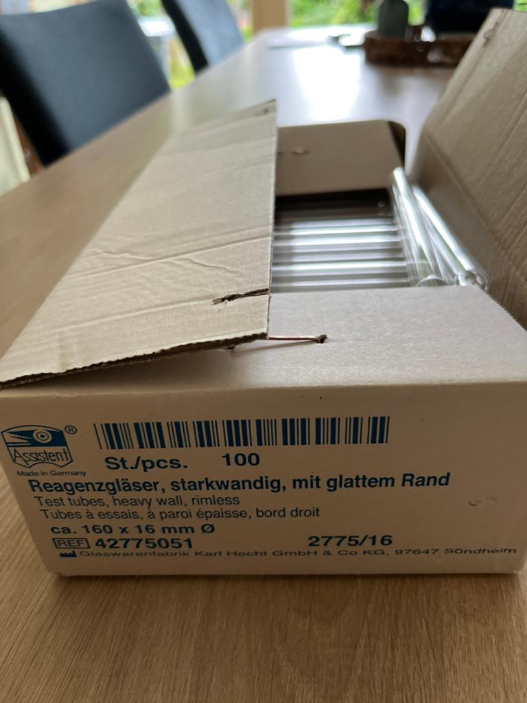 Reageerbuisjes leeg, Ophalen of Verzenden, Nieuw