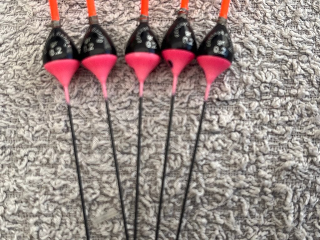 adv 293 /  NIEUW set 5 commercial dobbers CF 0,20gr, Ophalen of Verzenden, Nieuw, Dobber of Lood