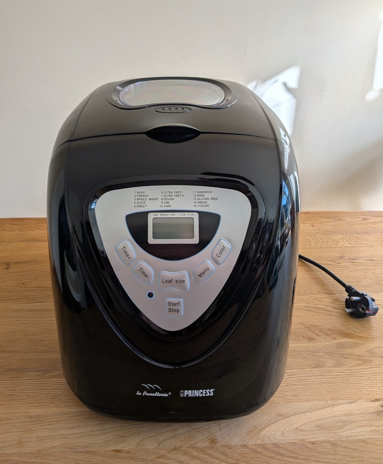 Princess Broodbakmachine Zwart - Zo goed als nieuw, Kijkvenster, 800 tot 1200 gram deeg, Zo goed als nieuw, Ophalen
