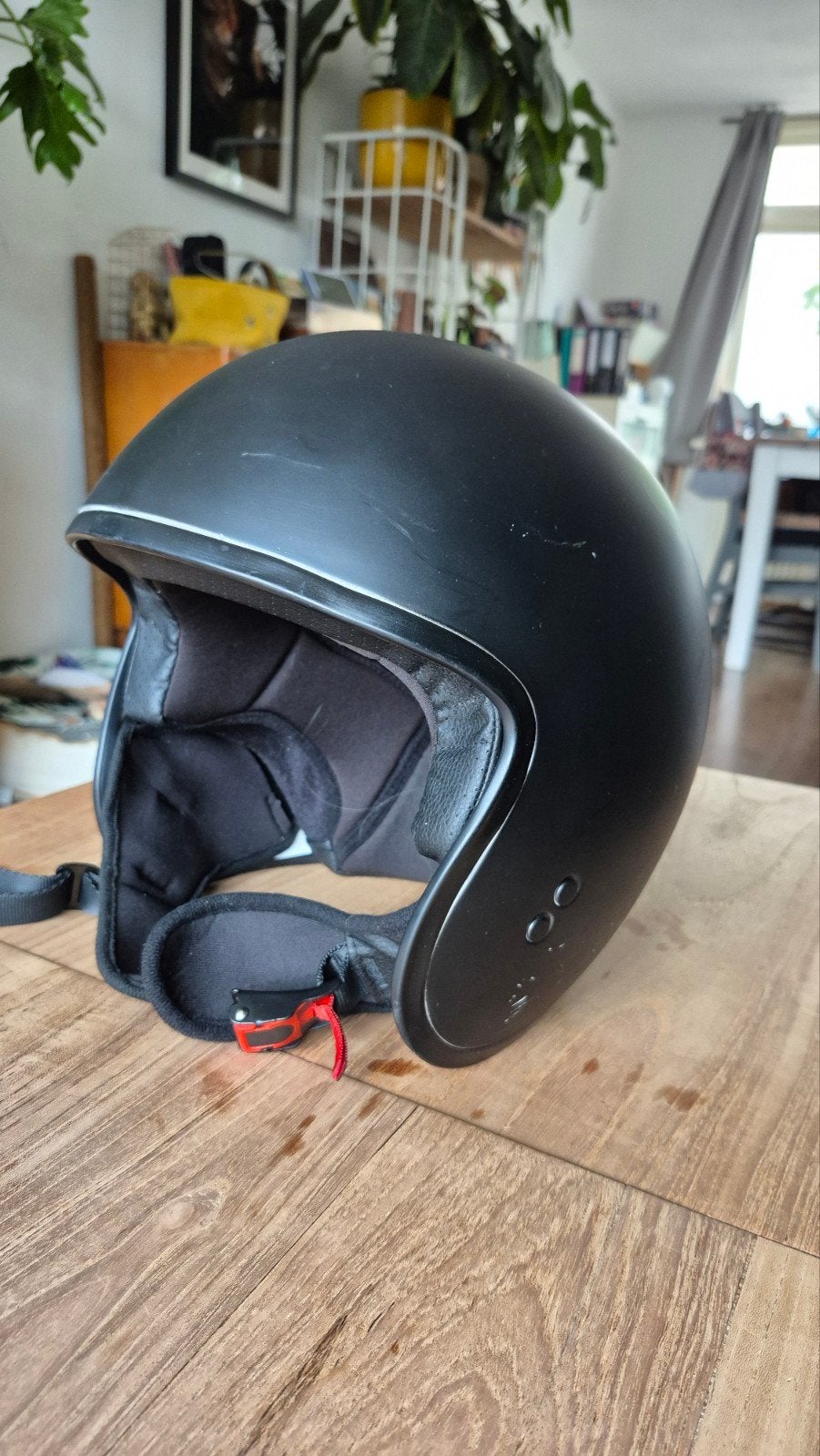 scooterhelm maat L, Fietsen en Brommers, Brommerhelmen, Ophalen, Zo goed als nieuw, Large