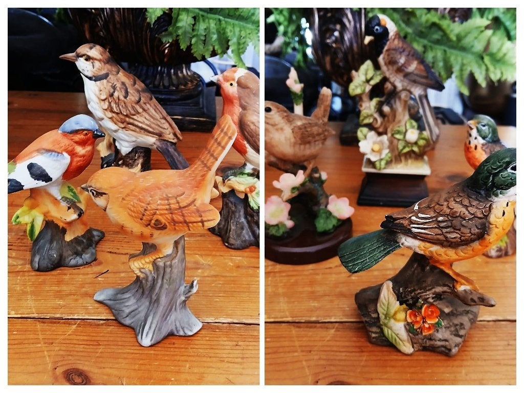 Beeldjes vogels diverse soorten leuk voor decoratie per set, Ophalen of Verzenden