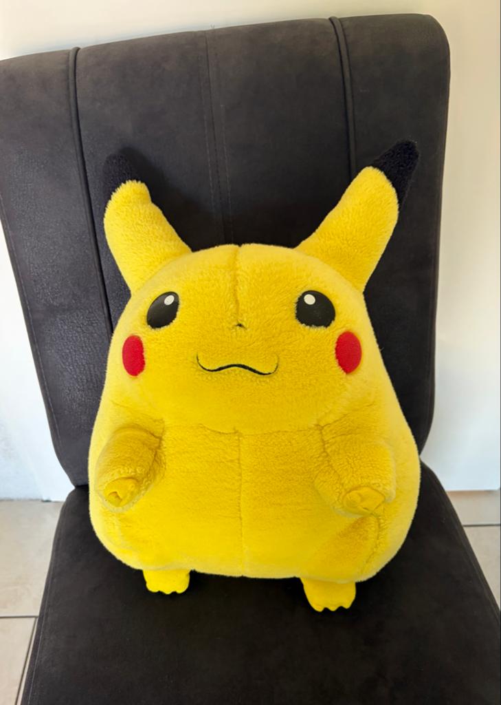 Grote Pikachu Knuffel - Pokémon Pluche Kussen, Overige merken, Geel, Overige typen, Ophalen of Verzenden
