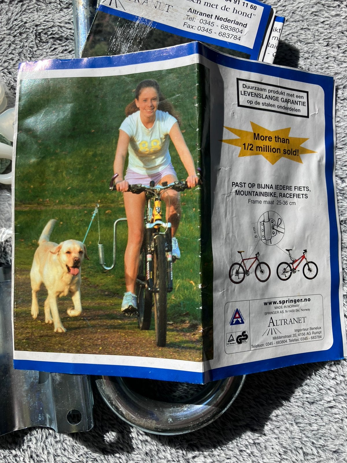 Nieuw Springer systeem voor fietsen met je hond, Dieren en Toebehoren, Ophalen, Zo goed als nieuw